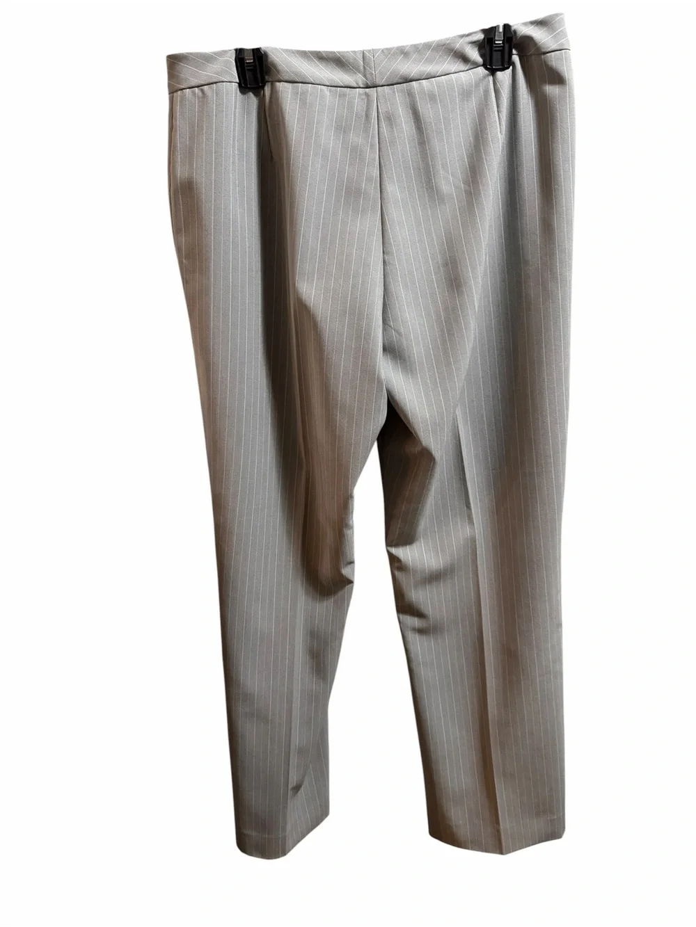 Tahari ASL Pinstripe Tailored Single-Button Blazer and slacks set size 14 new